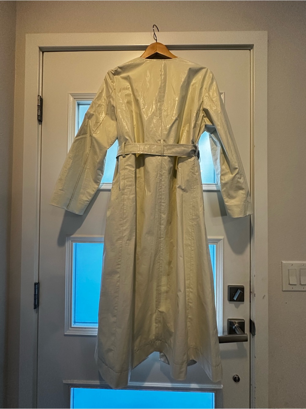 Partow Aiden coated  belted trench coat $2995 size 6 - Picture 7 of 7